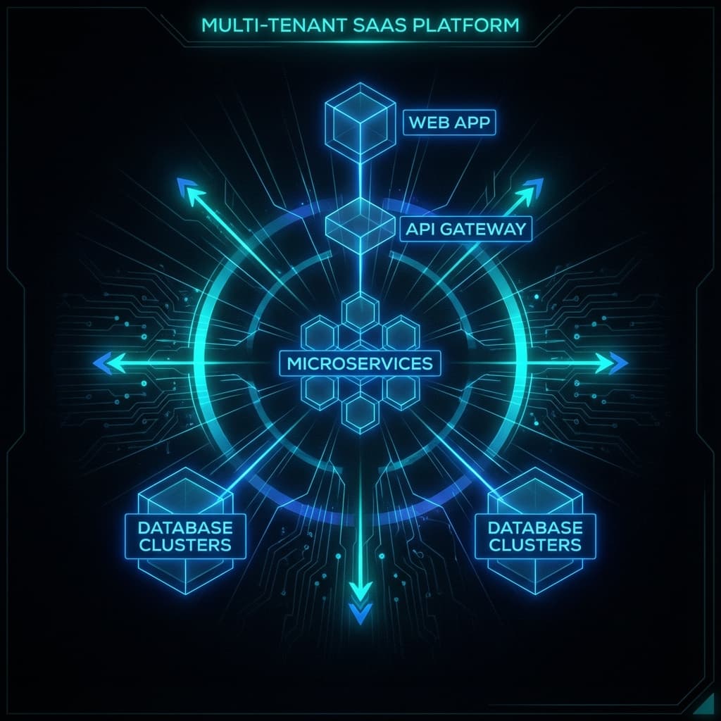 SaaS Multi-tenant Architecture Diagram